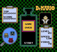 une photo d'Ã©cran de Dr. Mario sur Nintendo Nes